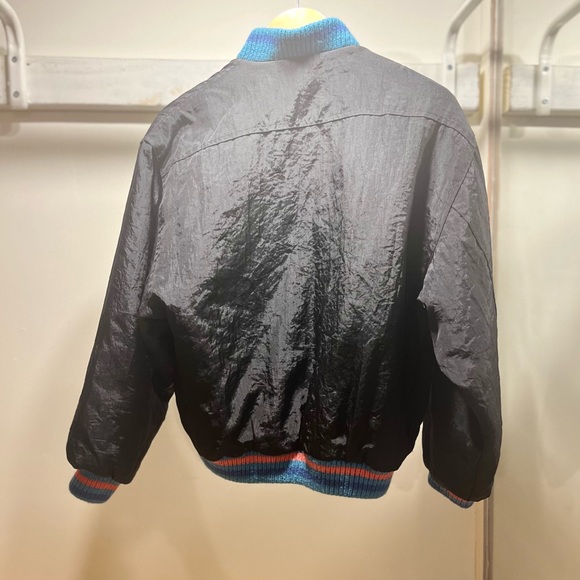 Vintage 90s Crocodile brand bomber jacket great pastel details mens small - Picture 12 of 12